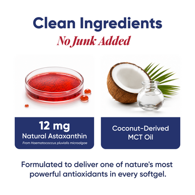 Astaxanthin Softgels For Sinus & Nasal Support (12mg)