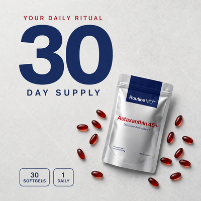 Astaxanthin 45+ Liver Support Softgels (12mg + MCT Oil)
