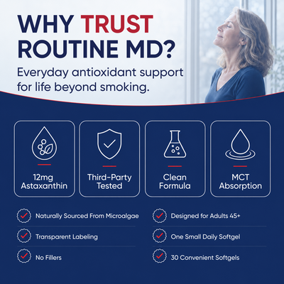 Astaxanthin Softgels For Smoker's Cough & Mucus Relief (12mg)