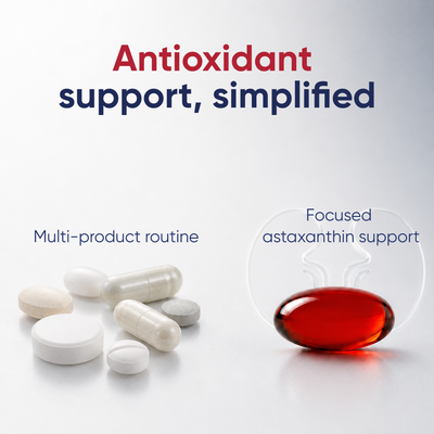 Astaxanthin 45+ Kidney & Filtration Support Softgels (12mg + MCT Oil)