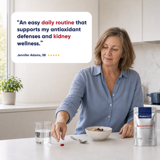 Astaxanthin 45+ Kidney & Filtration Support Softgels (12mg + MCT Oil)