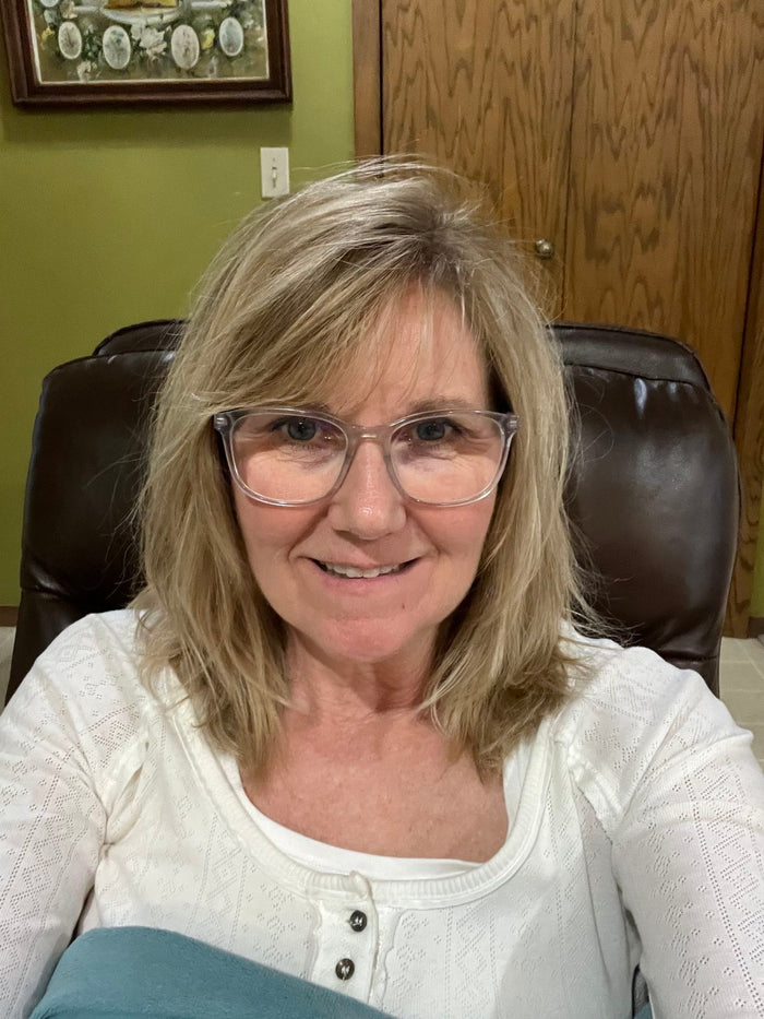 Customer photo — using device at home